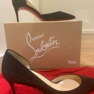*NEW* Christian Louboutin Black Suede Women 37/7US